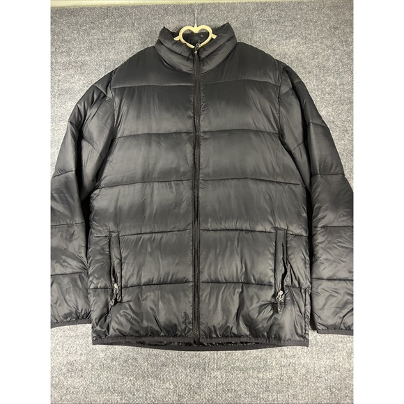 Swiss+Tech Jackets & Blazers - Swiss Tech Men's Packable Puffer Jacket Black Size Small S 34-36 Full Zip